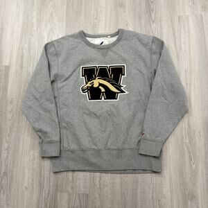 Western Michigan Broncos Sweatshirt 2XL Gray Crewneck Pullover WMU League 91